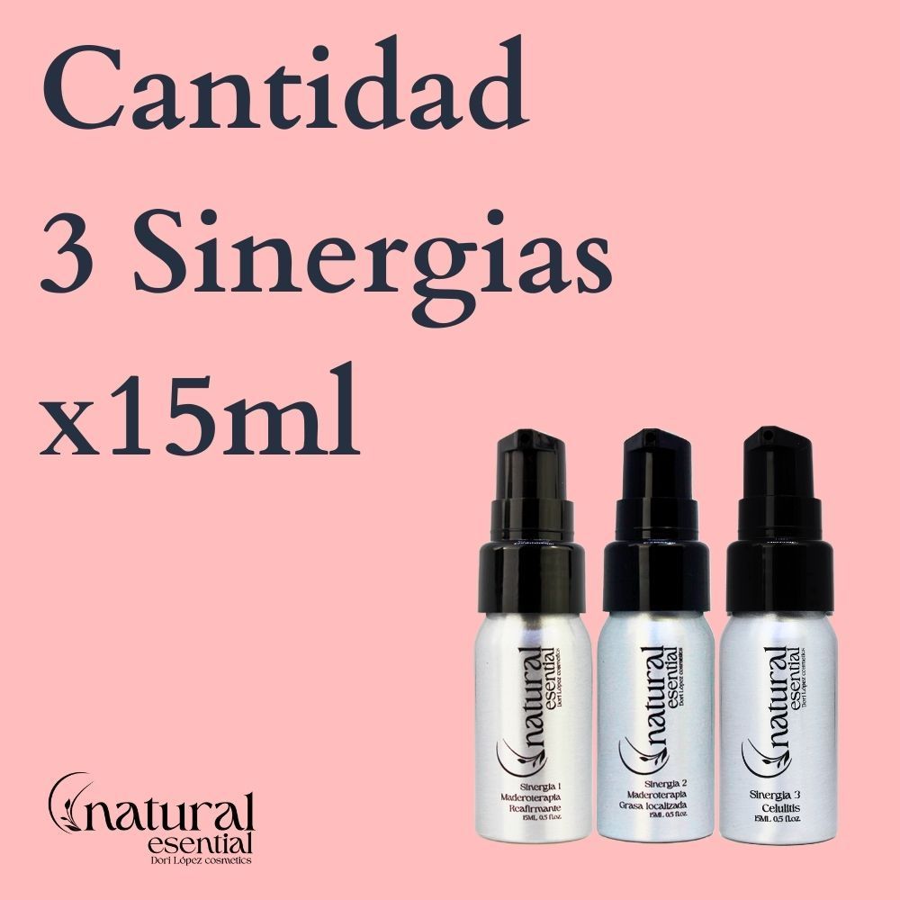 Pack 3 sinergias natural esential maderoterapia 6