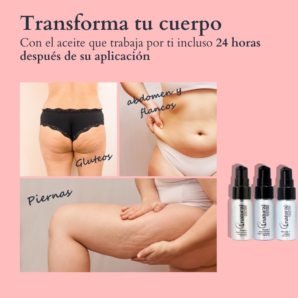 Pack 3 sinergias natural esential maderoterapia 7