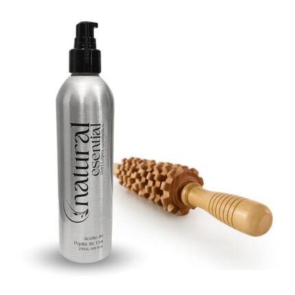 Pack Maderoterapia reafirmante anticelulítico - Pepita de Uva 250ml y Rodillo